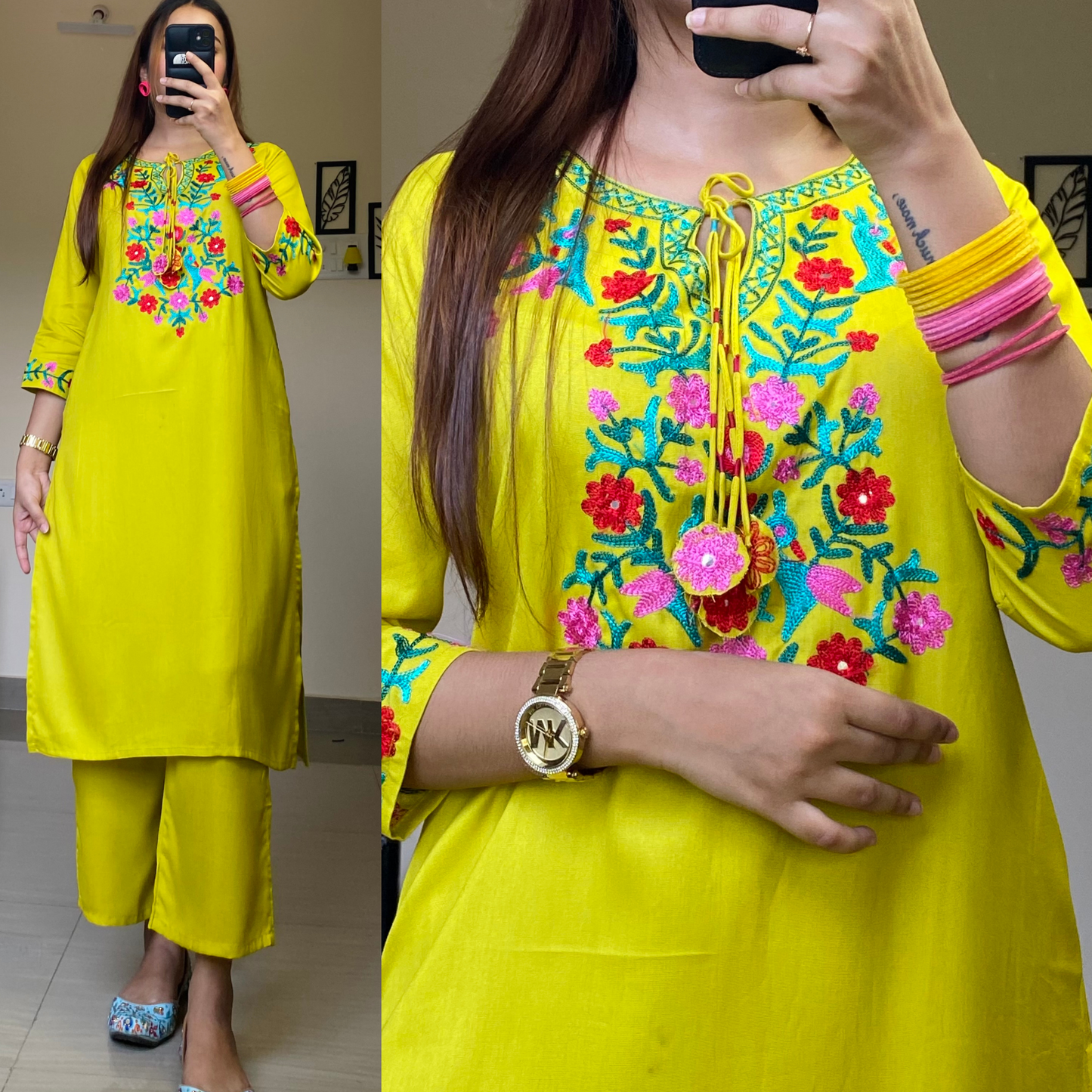 Aari work Kashmiri Set