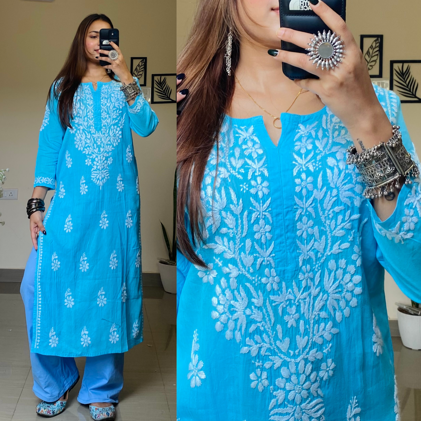 Roshni Cotton Chikankari Kurti