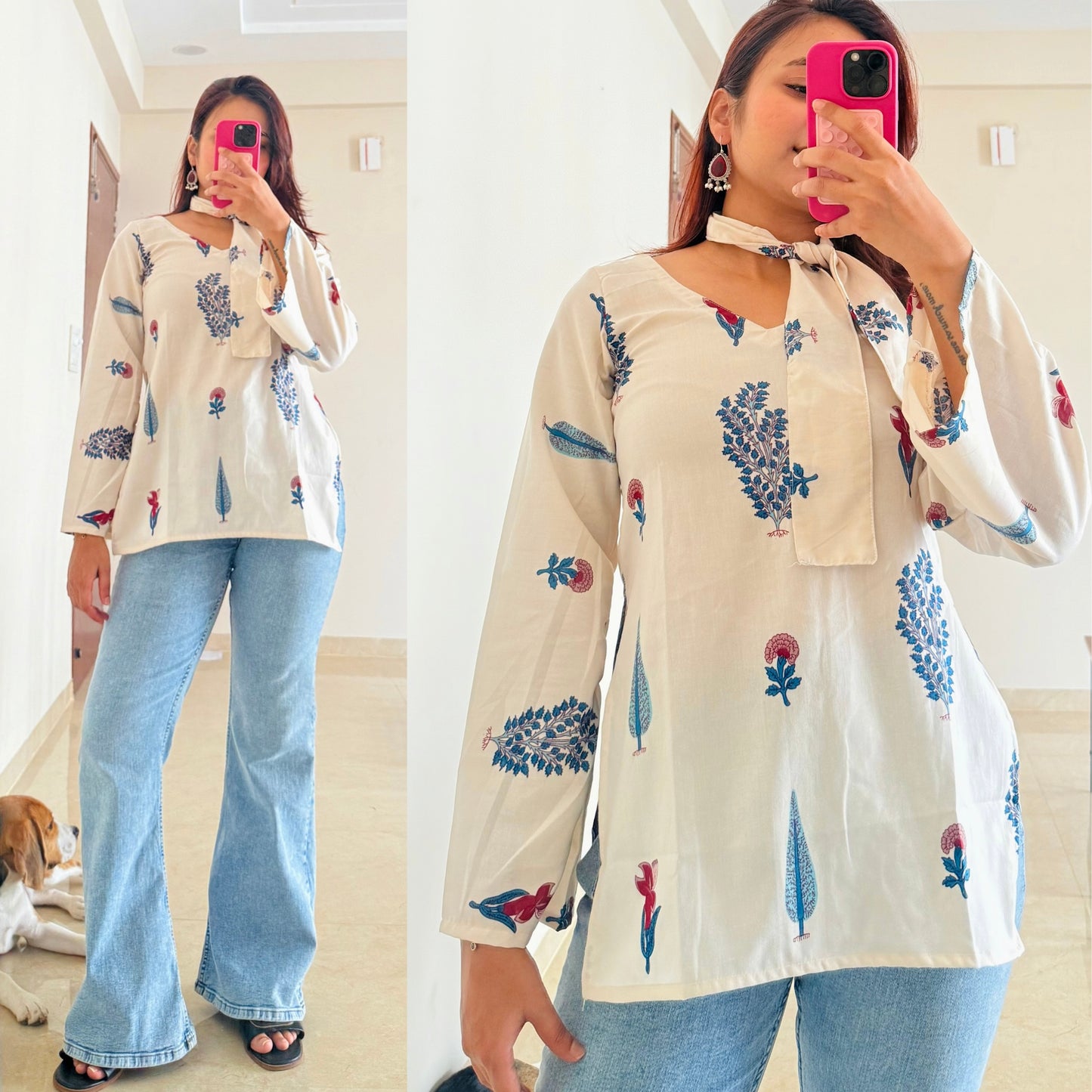 Pine Short Kurti