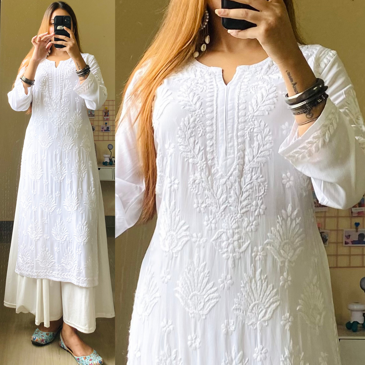 Mina Modal Chikankari Kurti