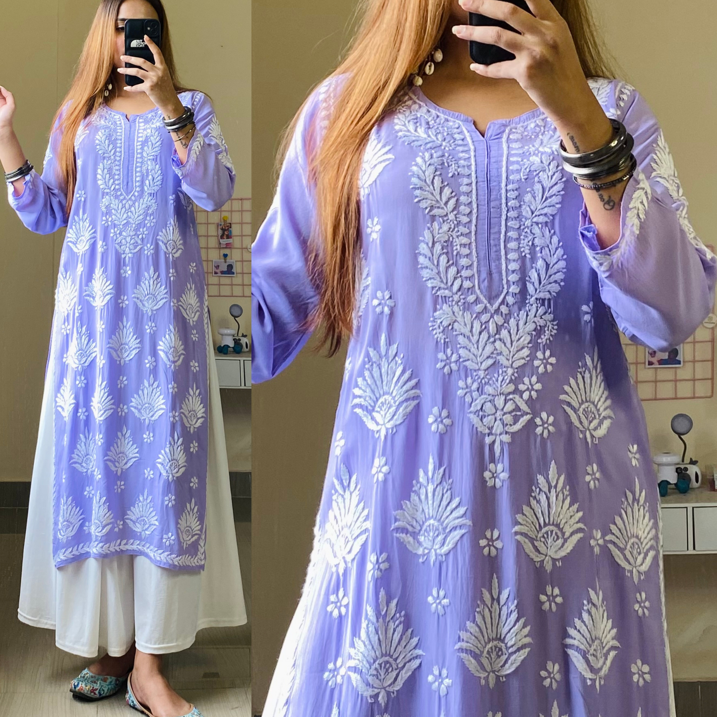 Mina Modal Chikankari Kurti