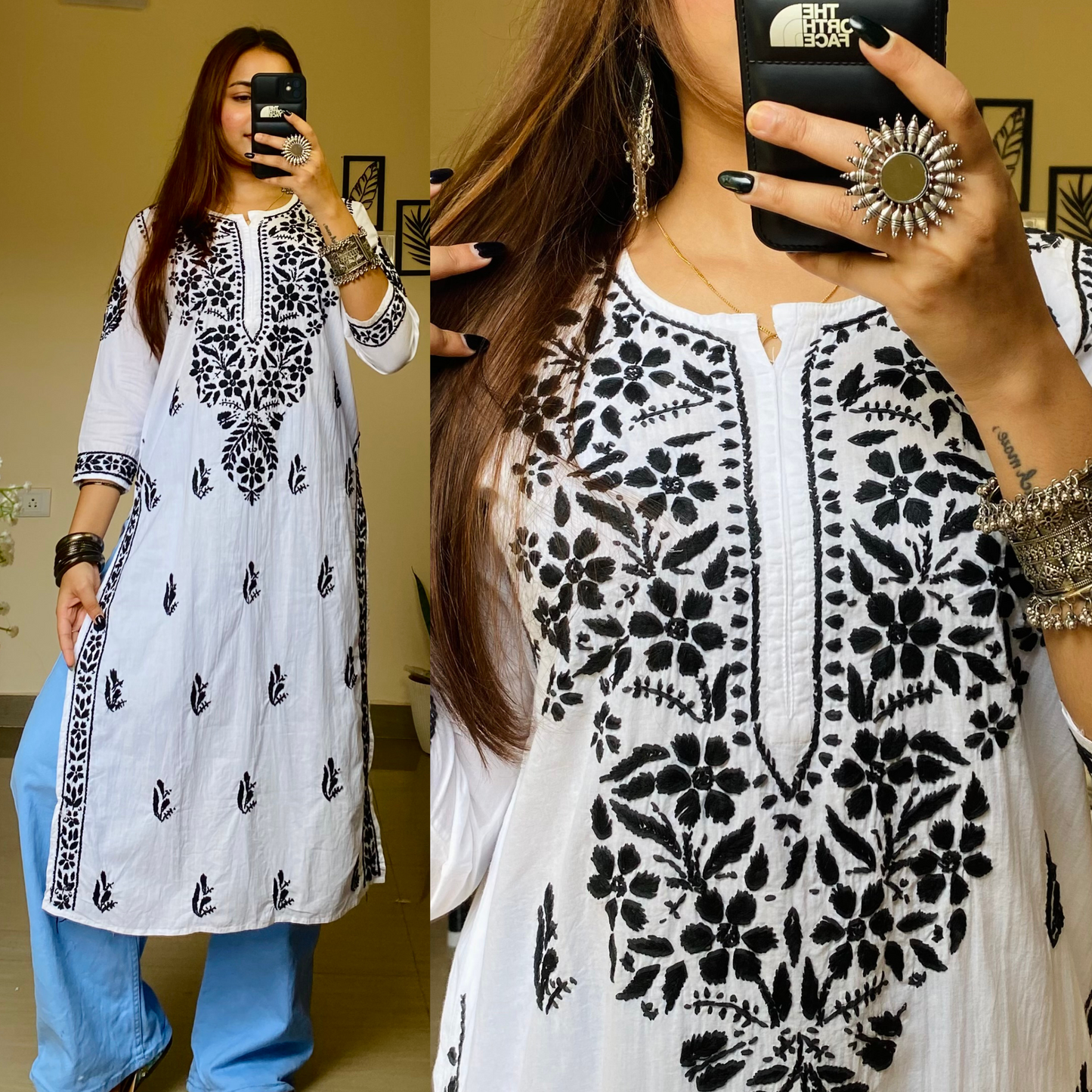 Roshni Cotton Chikankari Kurti