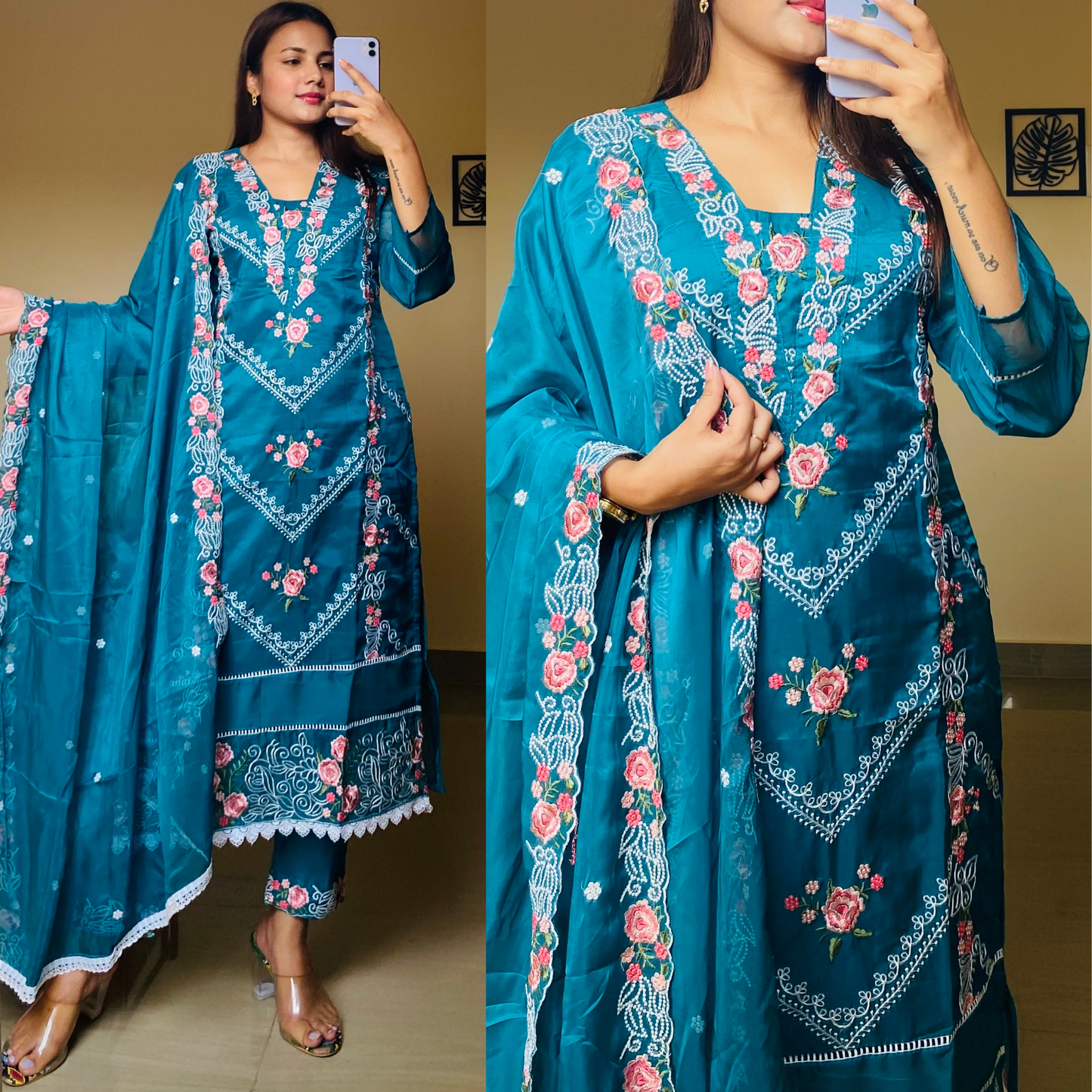 Organza Pakistani Suit