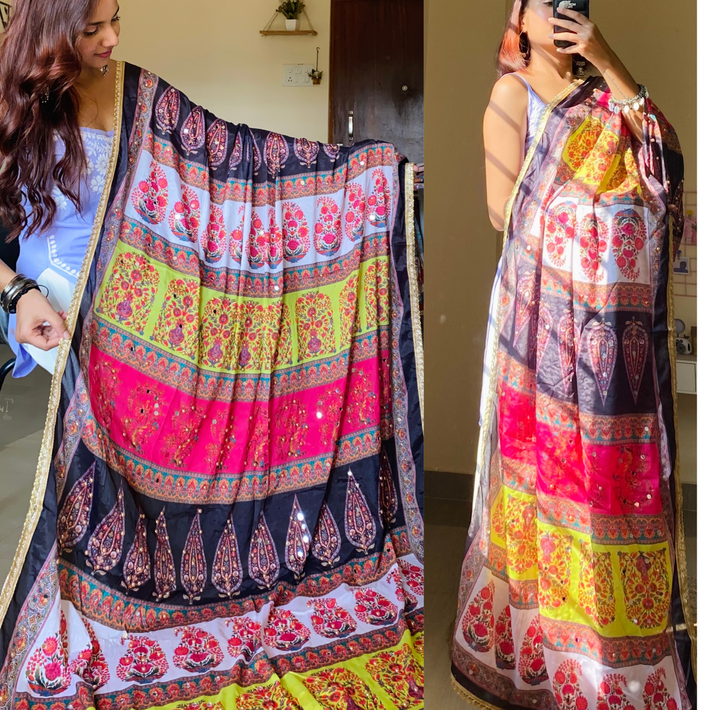 Mirror Work Duptta- Rajeshwari