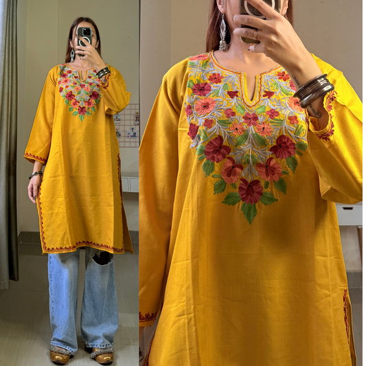 Nora Short Kashmiri Kurti
