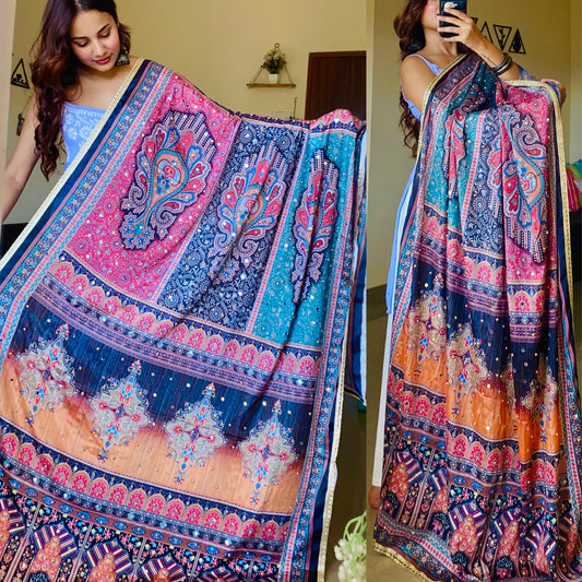 Gauri Mirror Work Dupatta