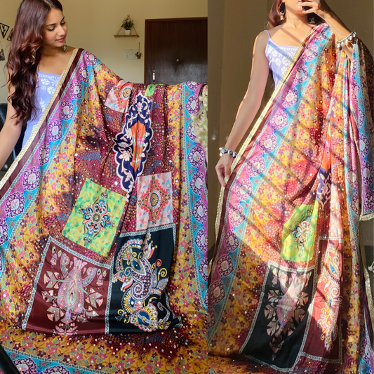 Mirror Work Duptta- Padmavati