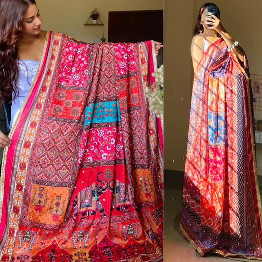 Mirror Work Duptta- Nayab
