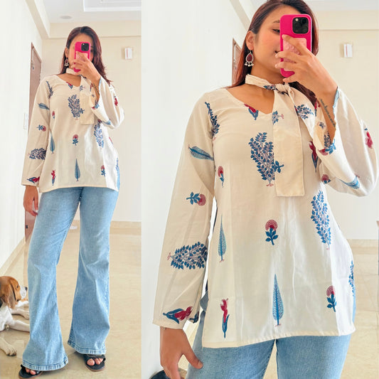 Pine Short Kurti