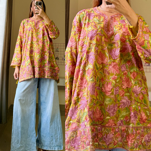 Kasish Kashmiri Aari Kurti Short