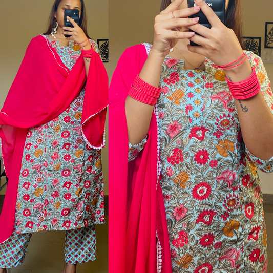 Floral Printed Set