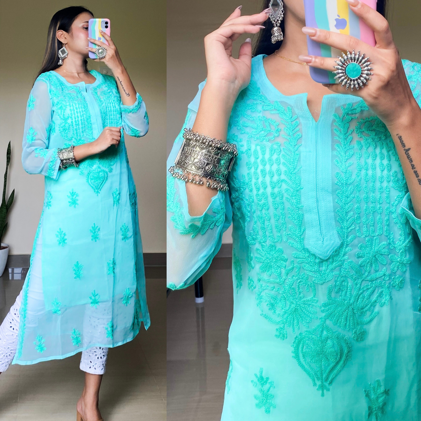 Georgette Aari Kurti