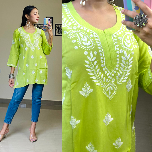 Short Modal Chikankari